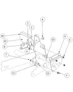 Optional Foot Pedal Deck Lift Diagram and Parts List for M48-KHS 53AB5B5M150-18-HP Cub Cadet Lawn Tractor